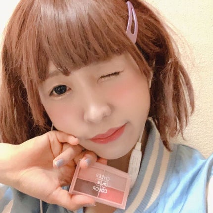 CHEER me COLOR アイシャドウ/セリア/アイシャドウパレットを使ったクチコミ(2枚目)