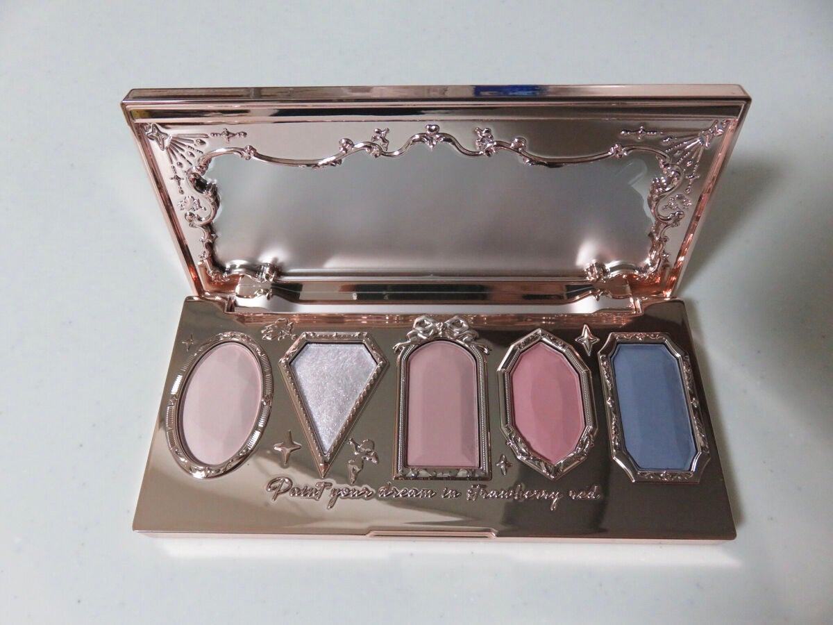 ストロベリーロココ アイシャドウパレット/FlowerKnows/アイシャドウパレットを使ったクチコミ(2枚目)