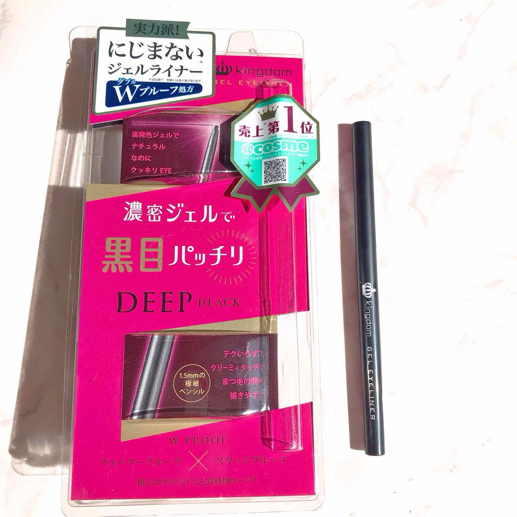 アイライナーは普段リキッド派でしたが、
最近愛用中な優秀アイテム😊💗
✔️キングダムジェルアイライナー

初めはジェルアイライナー、
上手に使えるかなと心配もありましたが
芯が柔らかくて極細タイプになっているので
優しいタッチでさっとラ