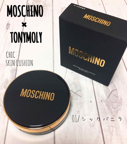 MOSCHINO×TONYMOLY ゴールドエディション シック スキン クッション/TONYMOLY/クッションファンデーションを使ったクチコミ(1枚目)