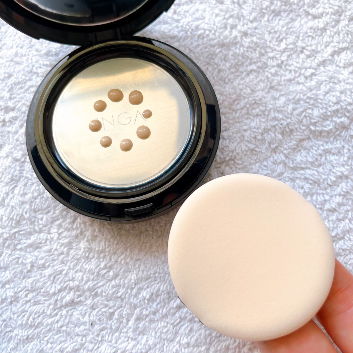 タトゥークッションファンデーション/INGA/クッションファンデーションを使ったクチコミ(2枚目)