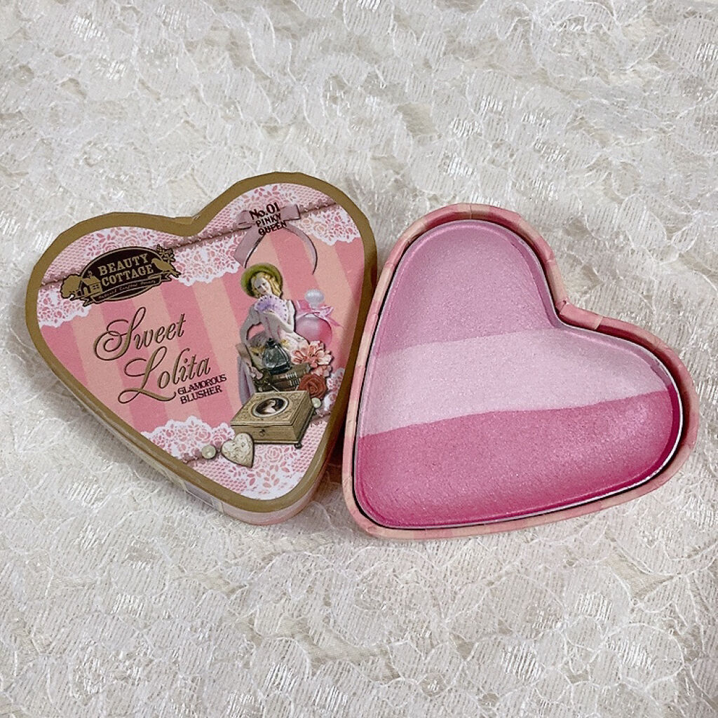 スウィートロリータ グラマラス ブラッシャー/Beauty Cottage/パウダーチークを使ったクチコミ（1枚目）