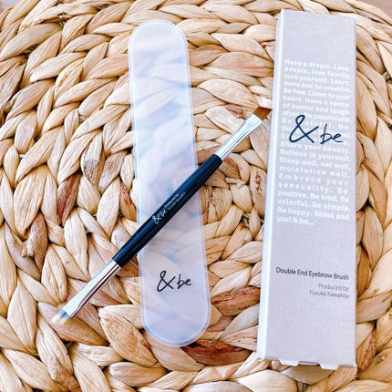 ダブルエンドアイブロウブラシ熊野筆/&be/メイクブラシを使ったクチコミ(6枚目)