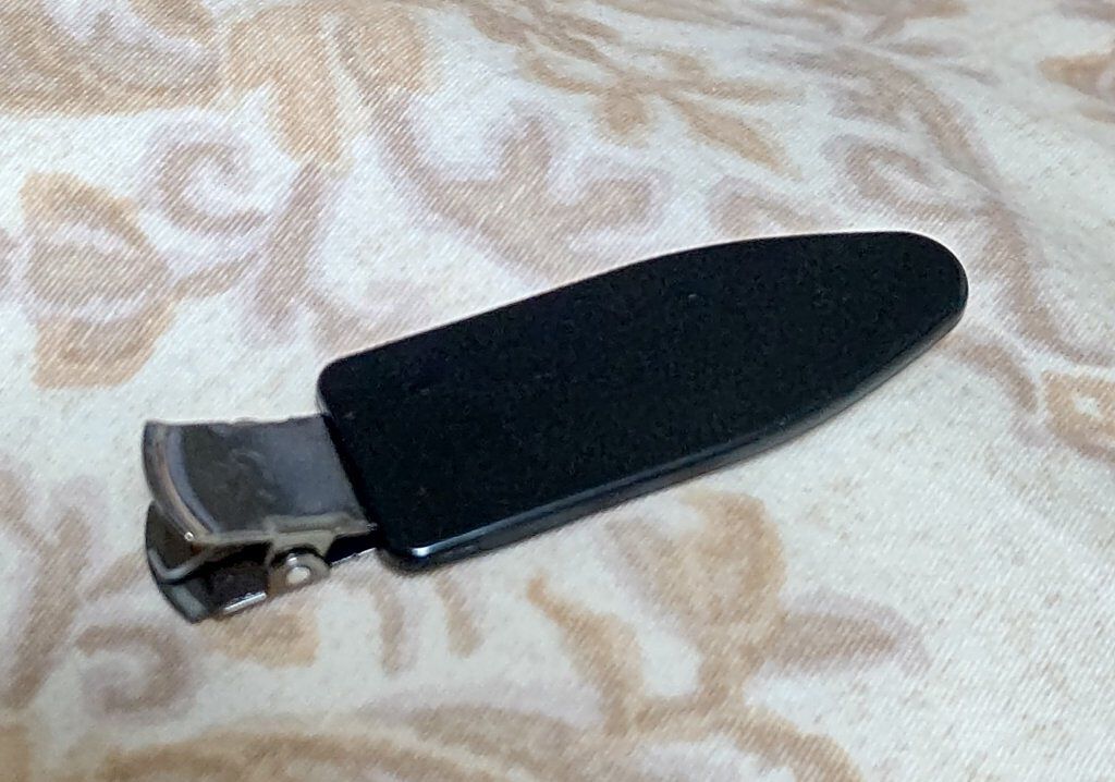 ヘアクリップ（髪とめアトが付きにくい）/セリア/ヘアアクセサリーを使ったクチコミ（1枚目）