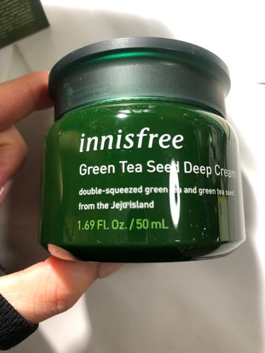 グリーンティーシード クリーム/innisfree/フェイスクリームを使ったクチコミ（2枚目）