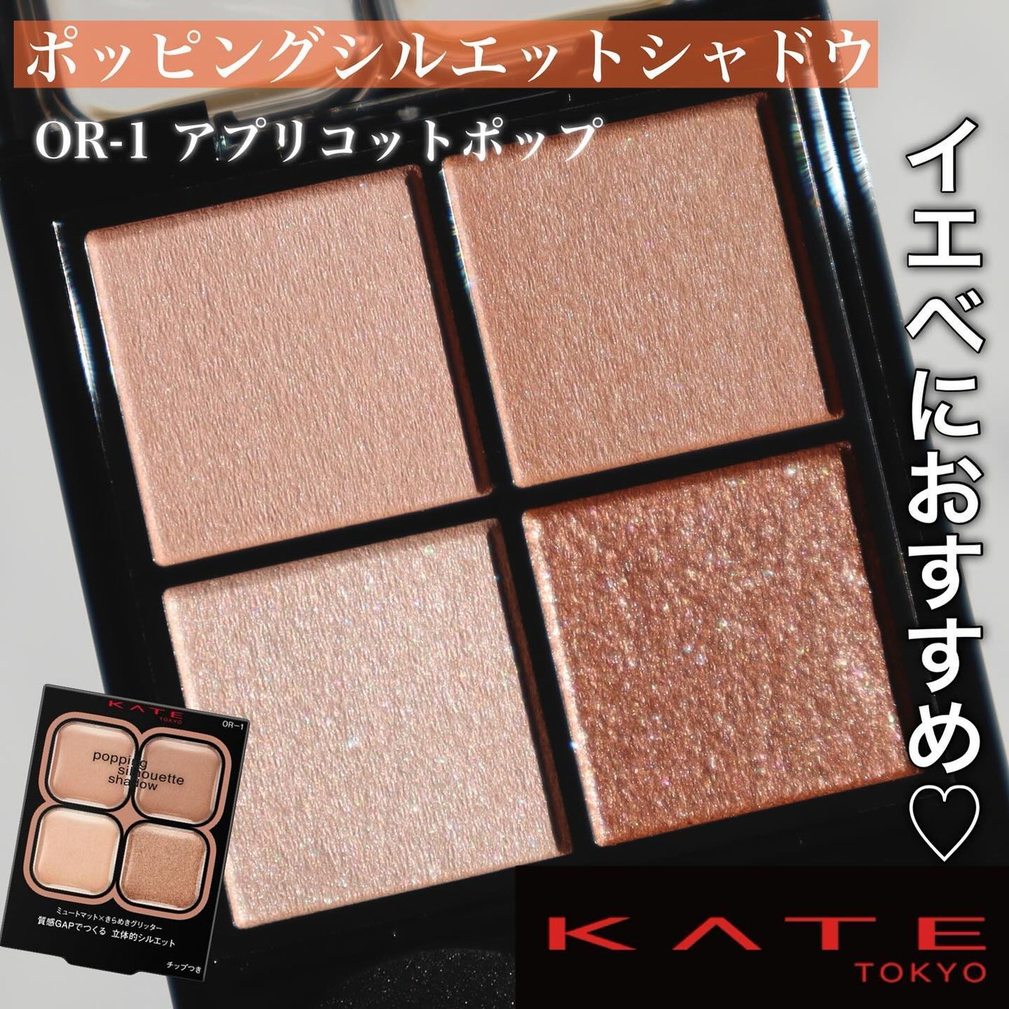 ケイト ポッピングシルエットシャドウ/KATE/アイシャドウパレットを使ったクチコミ(1枚目)