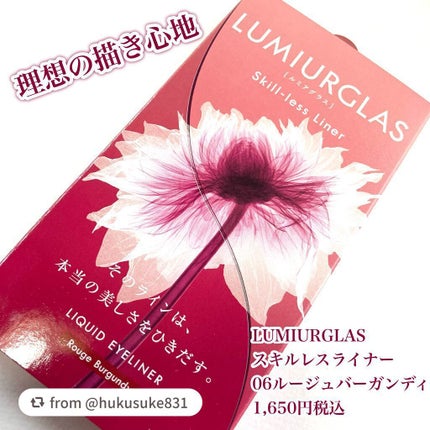 スキルレスライナー/LUMIURGLAS/リキッドアイライナーを使ったクチコミ(2枚目)