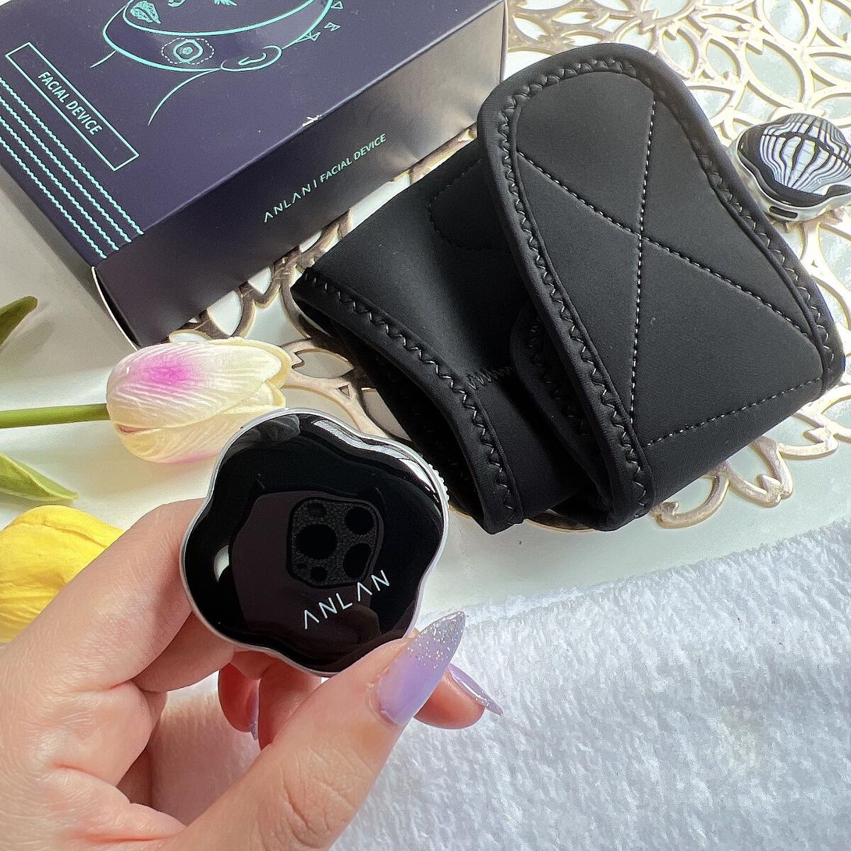 ANLAN EMS Vラインフェイスリフティングマスク/ANLAN/その他を使ったクチコミ(7枚目)