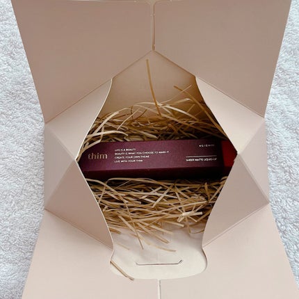 シアーマットリキッドリップ/thim/口紅を使ったクチコミ(4枚目)