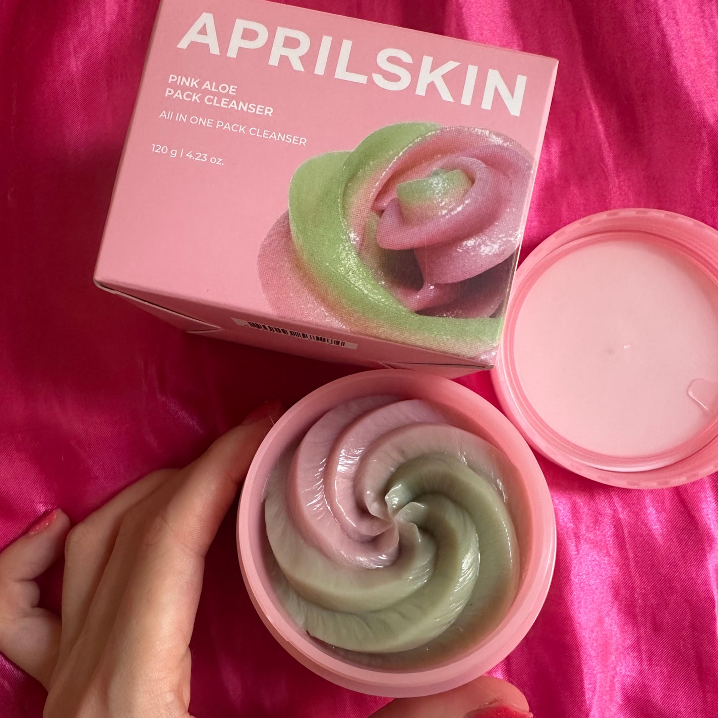 ピンクアロエメレンゲクレンザー/APRILSKIN/その他洗顔料を使ったクチコミ(1枚目)