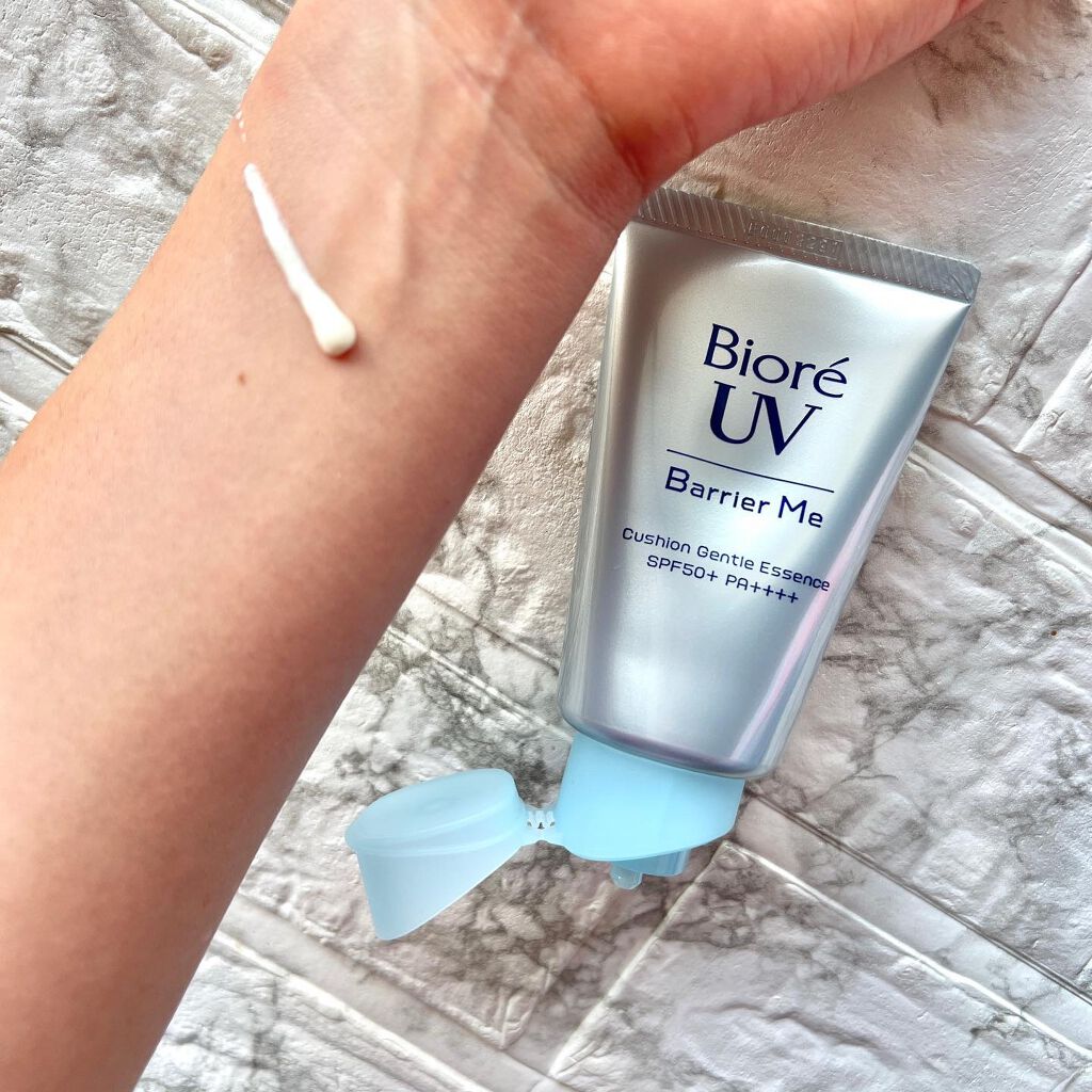 ビオレUV バリアミー クッションジェントルエッセンス		/ビオレ/日焼け止めクリームを使ったクチコミ（3枚目）