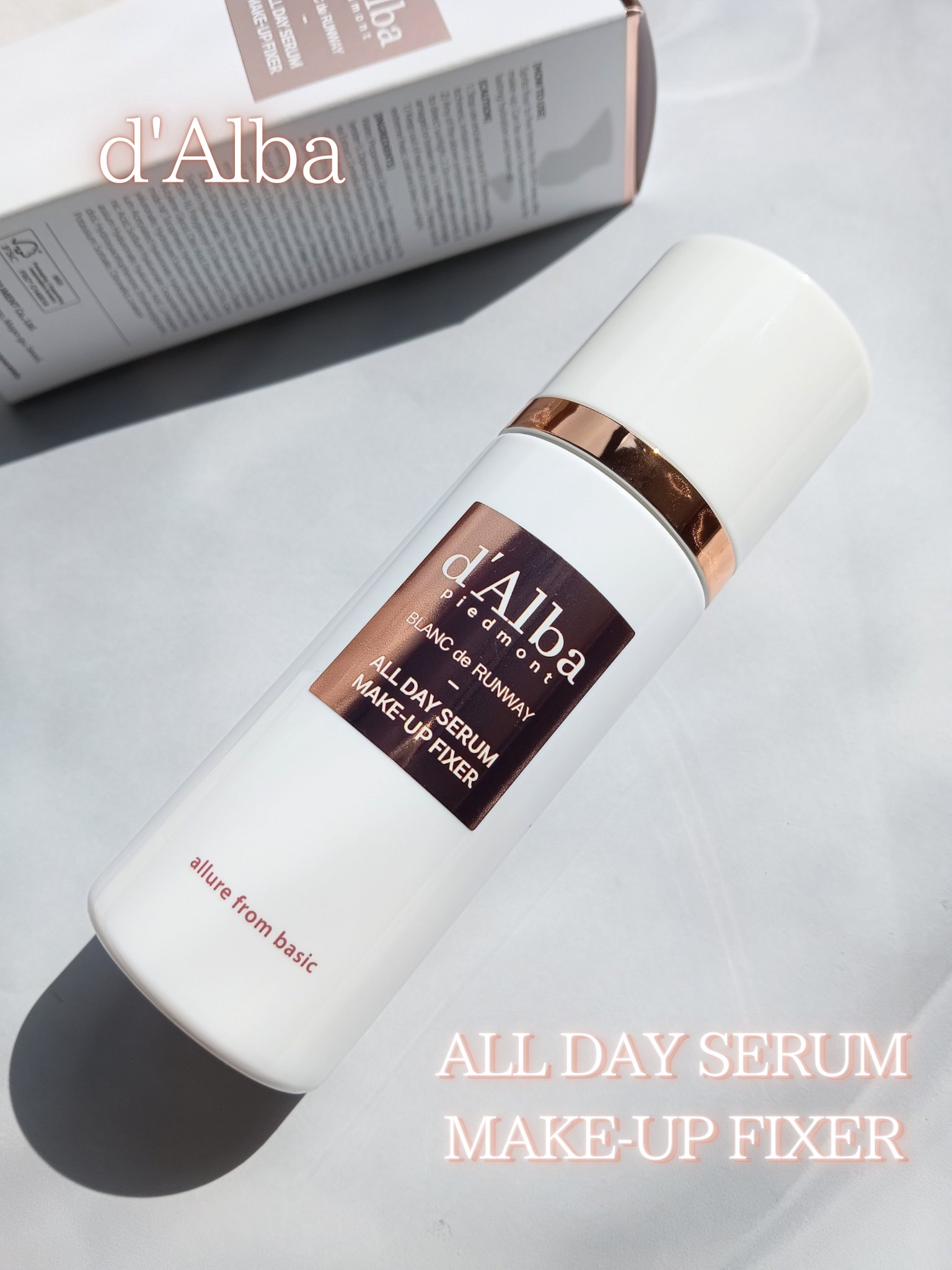 オールデイセラムメイクアップフィクサー/ダルバ/フィックスミストを使ったクチコミ（1枚目）