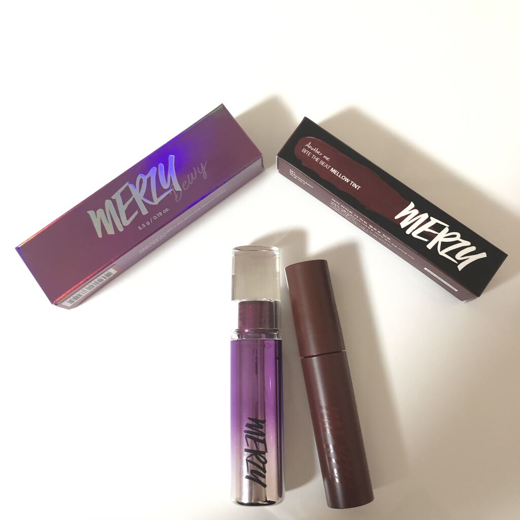 バイト ザ ビート メロウ ティント M1 マホガニー/MERZY/リップティントを使ったクチコミ（1枚目）