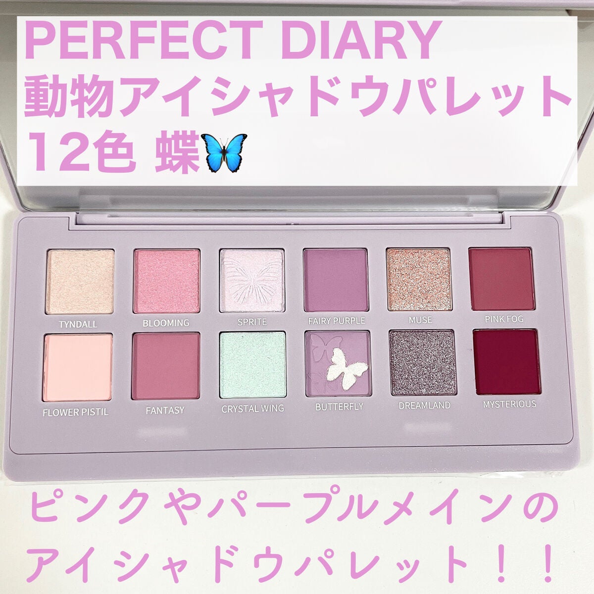 エクスプローラ12色 動物アイシャドウパレット/PERFECT DIARY/アイシャドウパレットを使ったクチコミ(2枚目)
