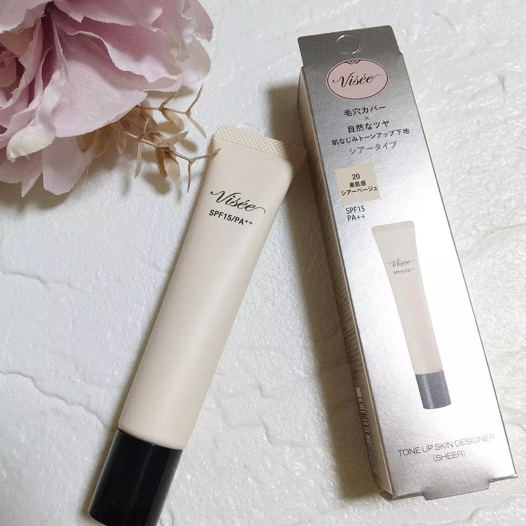 トーンアップ スキン デザイナー/Visée/化粧下地を使ったクチコミ(2枚目)