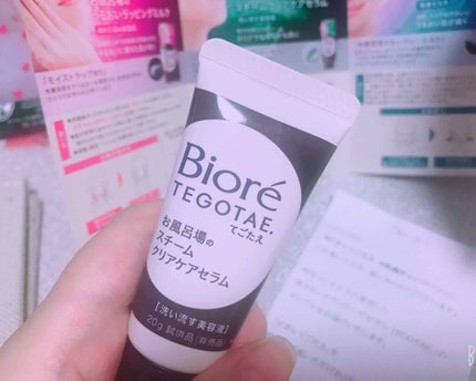 てごたえ お風呂場のスチームクリアケアセラム/ビオレ/洗い流すパック・マスクを使ったクチコミ(1枚目)