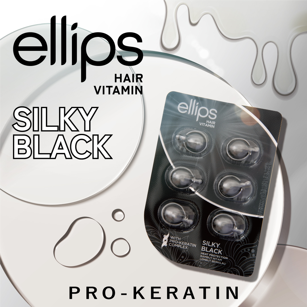 プロケラチン シルキーブラック/ellips/ヘアオイルを使ったクチコミ（1枚目）