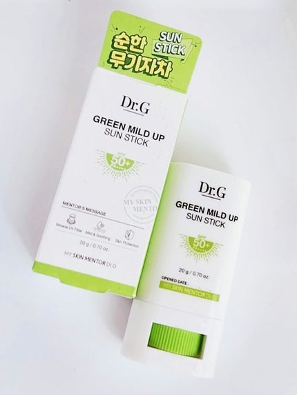 グリーンマイルドサンスティック SPF50+ PA++++/Dr.G/日焼け止めスティックを使ったクチコミ(1枚目)