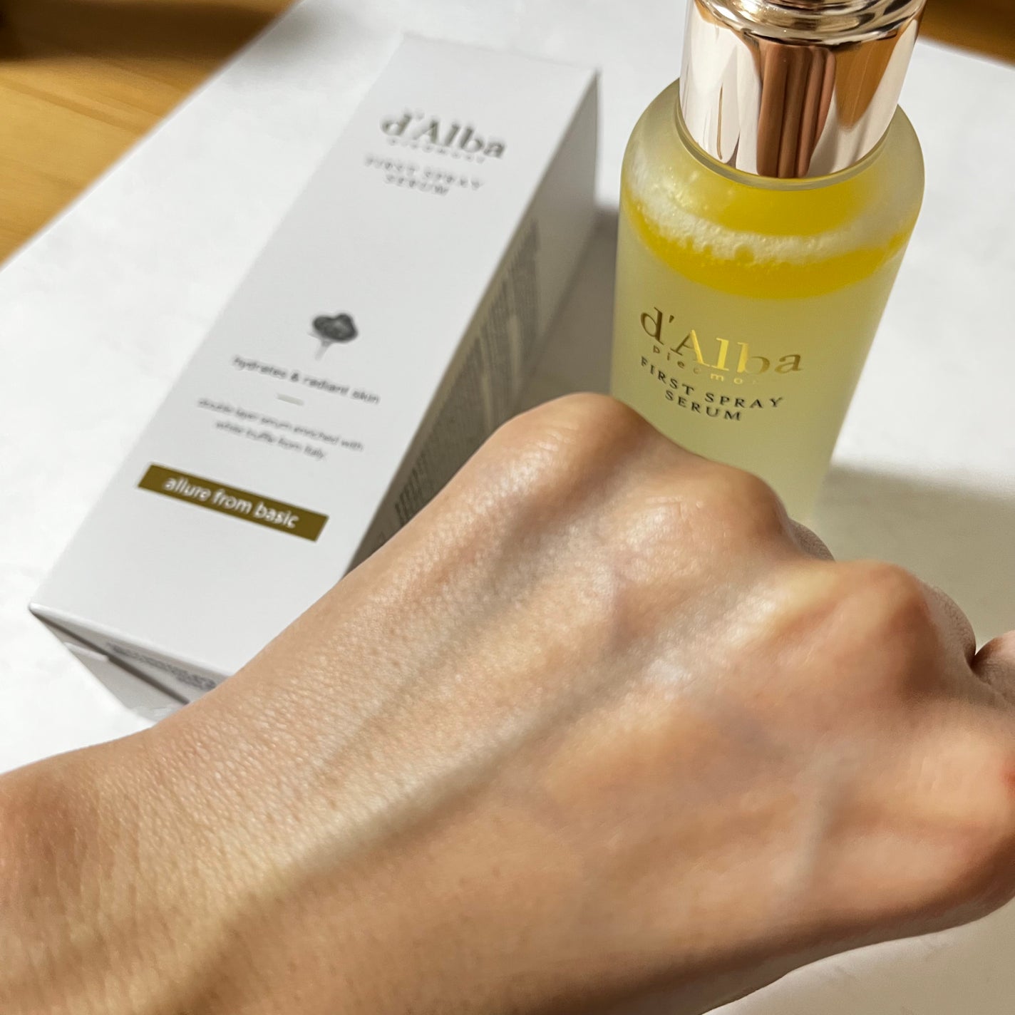 ダルバ ホワイトトリュフファーストスプレーセラム/ダルバ/ミスト状化粧水を使ったクチコミ(5枚目)