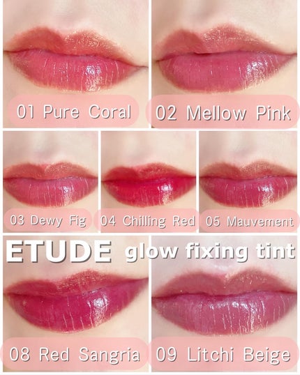 グロウ フィクシングティント/ETUDE/リップティントを使ったクチコミ(10枚目)
