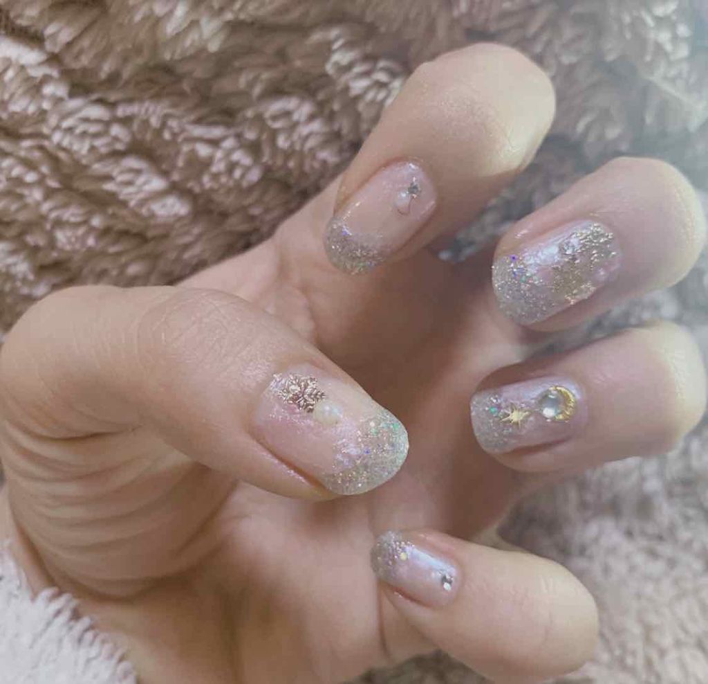 しずくネイルシール/キャンドゥ/ネイルシールを使ったクチコミ（1枚目）