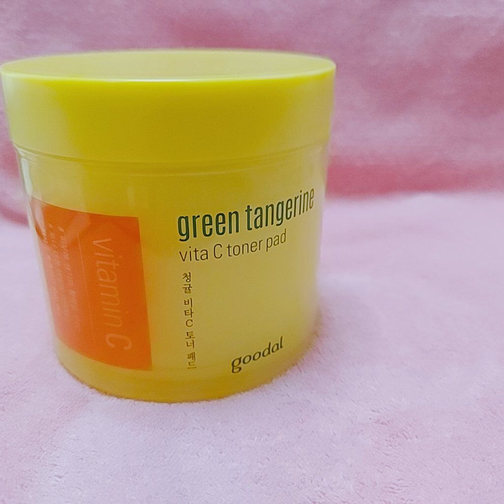 グリーンタンジェリン ビタCダークスポットケアパッド/goodal/トナーパッドを使ったクチコミ（1枚目）