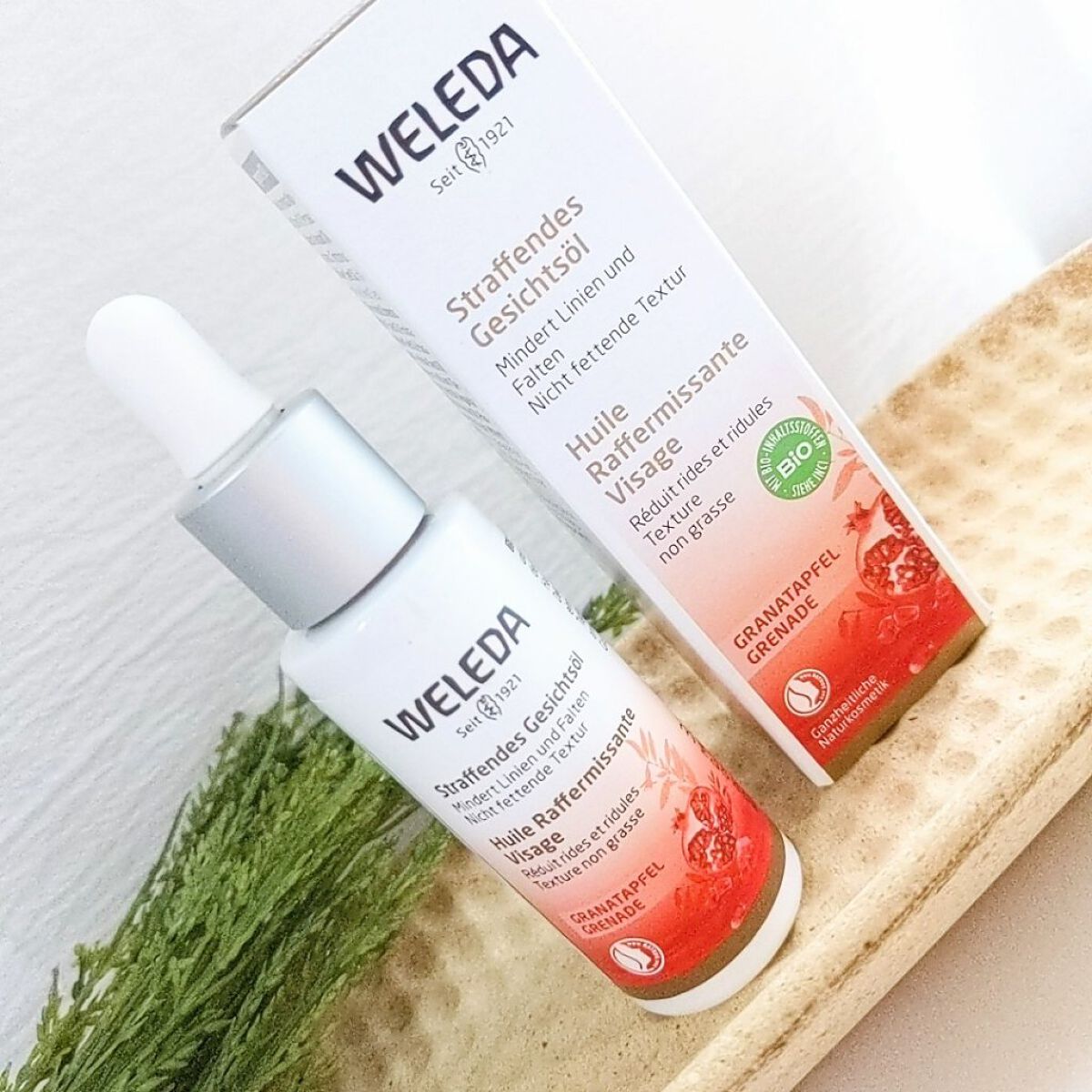 ざくろ フェイシャルオイル/WELEDA/フェイスオイルを使ったクチコミ（2枚目）