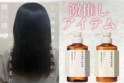 ディープリペア シャンプー モイスト/ヘアトリートメント モイスト/ハニーク/市販シャンプーを使ったクチコミ(1枚目)