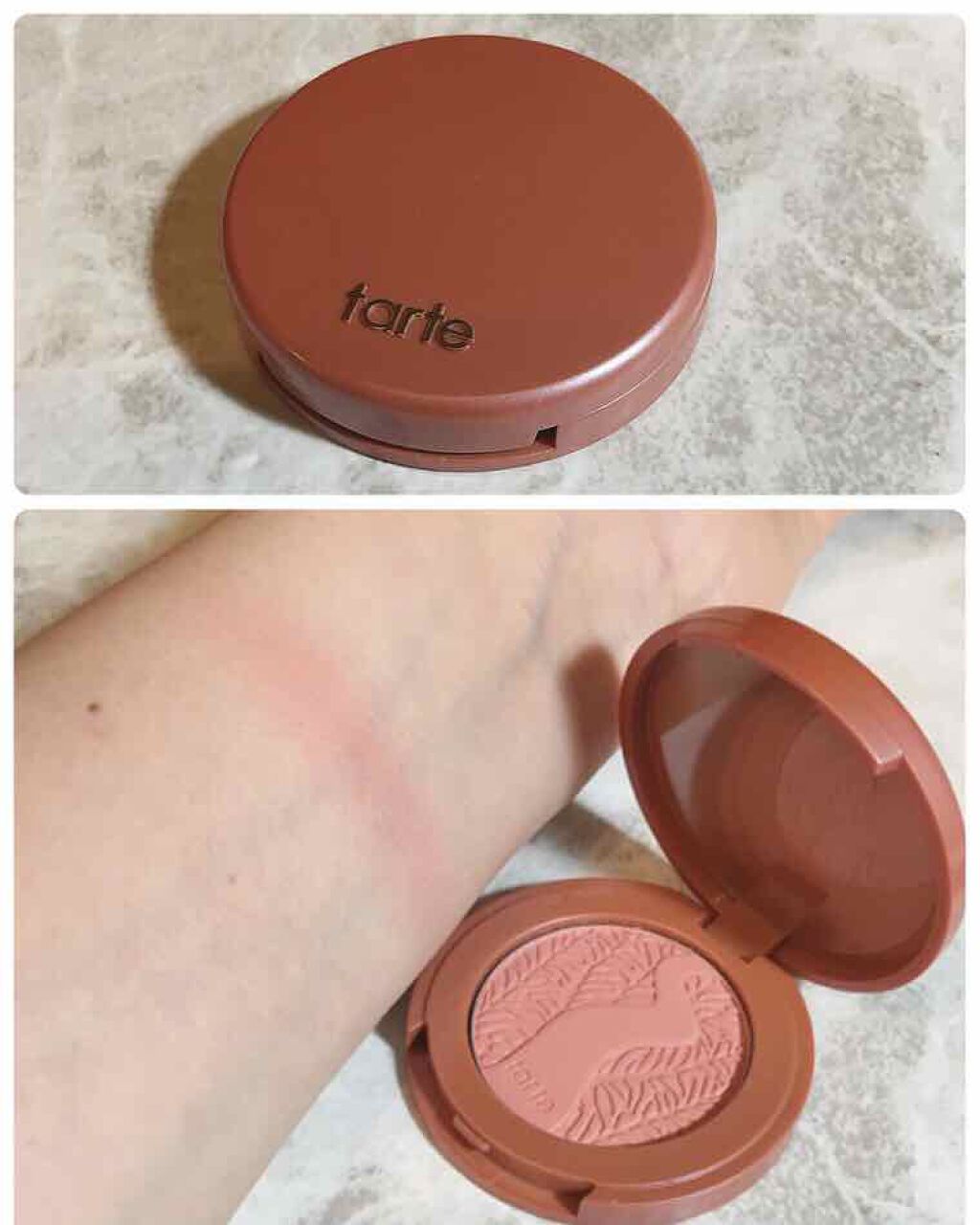 Amazonian Clay 12-Hour Blush/tarte/パウダーチークを使ったクチコミ(1枚目)