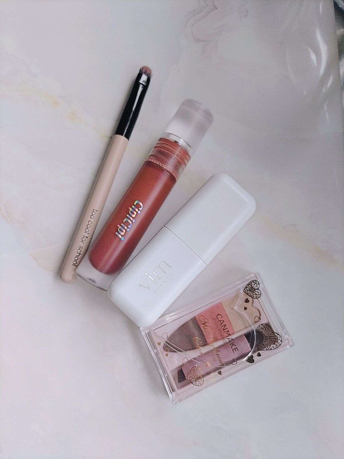 ふわマットティント 03 いちごチャイ/CipiCipi/リップティントを使ったクチコミ（2枚目）