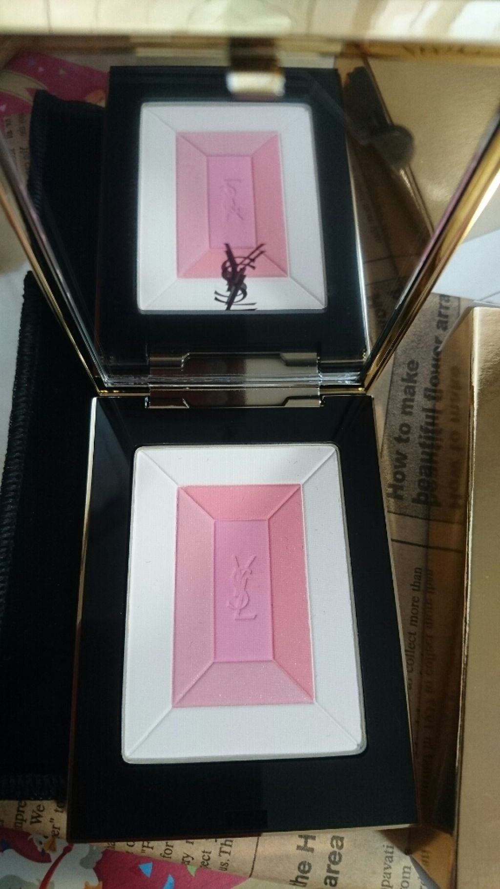 フェイスパレット シマー ラッシュ/YVES SAINT LAURENT BEAUTE/プレストパウダーを使ったクチコミ（2枚目）