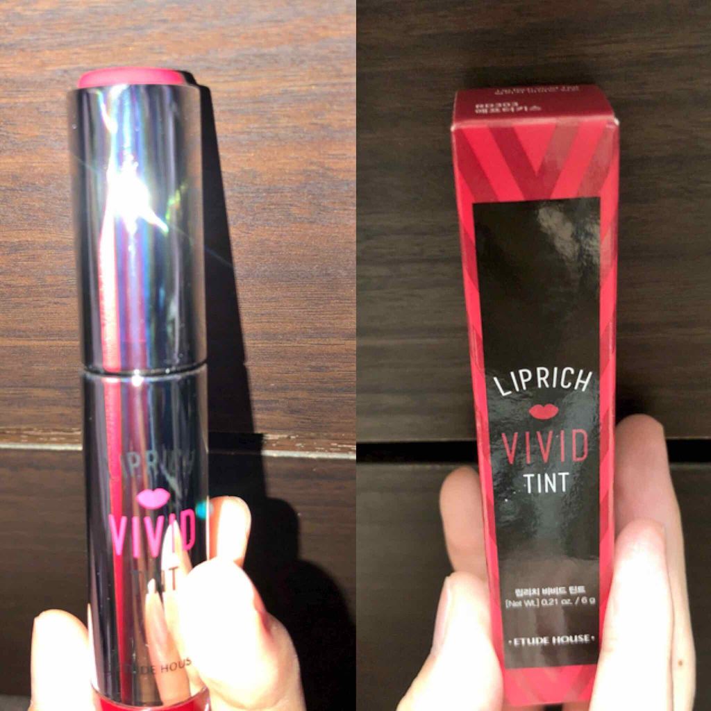 リップリッチ ビビッドティント/ETUDE/口紅を使ったクチコミ（1枚目）