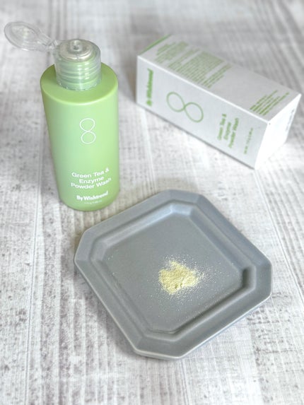 yuminsummer on LIPS 「飲まない緑茶🙌なめらか洗顔は緑茶パウダーで💚緑茶パウダー&パ..」(4枚目)