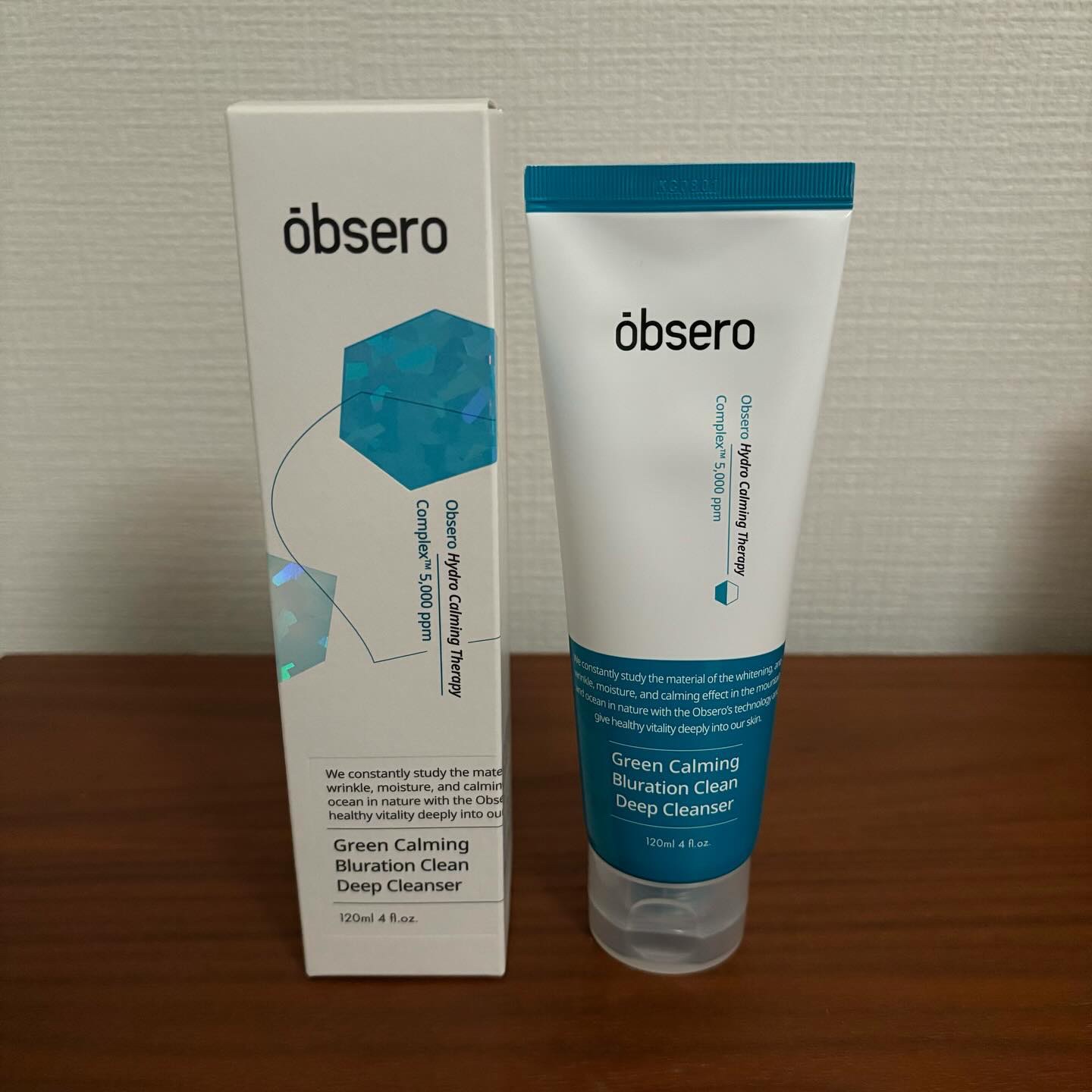 グリーンカーミングブルーレーションクリーンディープクレンザー/obsero/洗顔フォームを使ったクチコミ（2枚目）