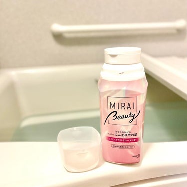 花王 MIRAI beauty バスソルトのクチコミ「2回目のリピート品の入浴料✨
ピンクとブルーの2パターンあり、私が今回使用したピンクのMIRA.....」（1枚目）