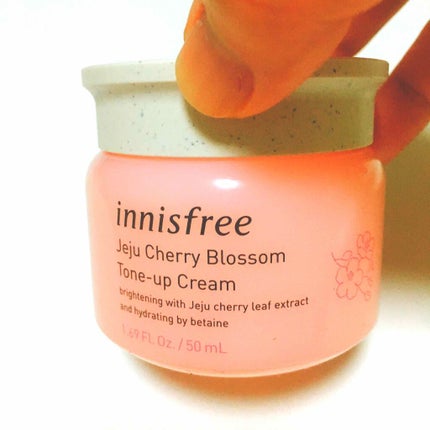 チェジュ チェリーブロッサム トーンアップクリーム/innisfree/化粧下地を使ったクチコミ(1枚目)