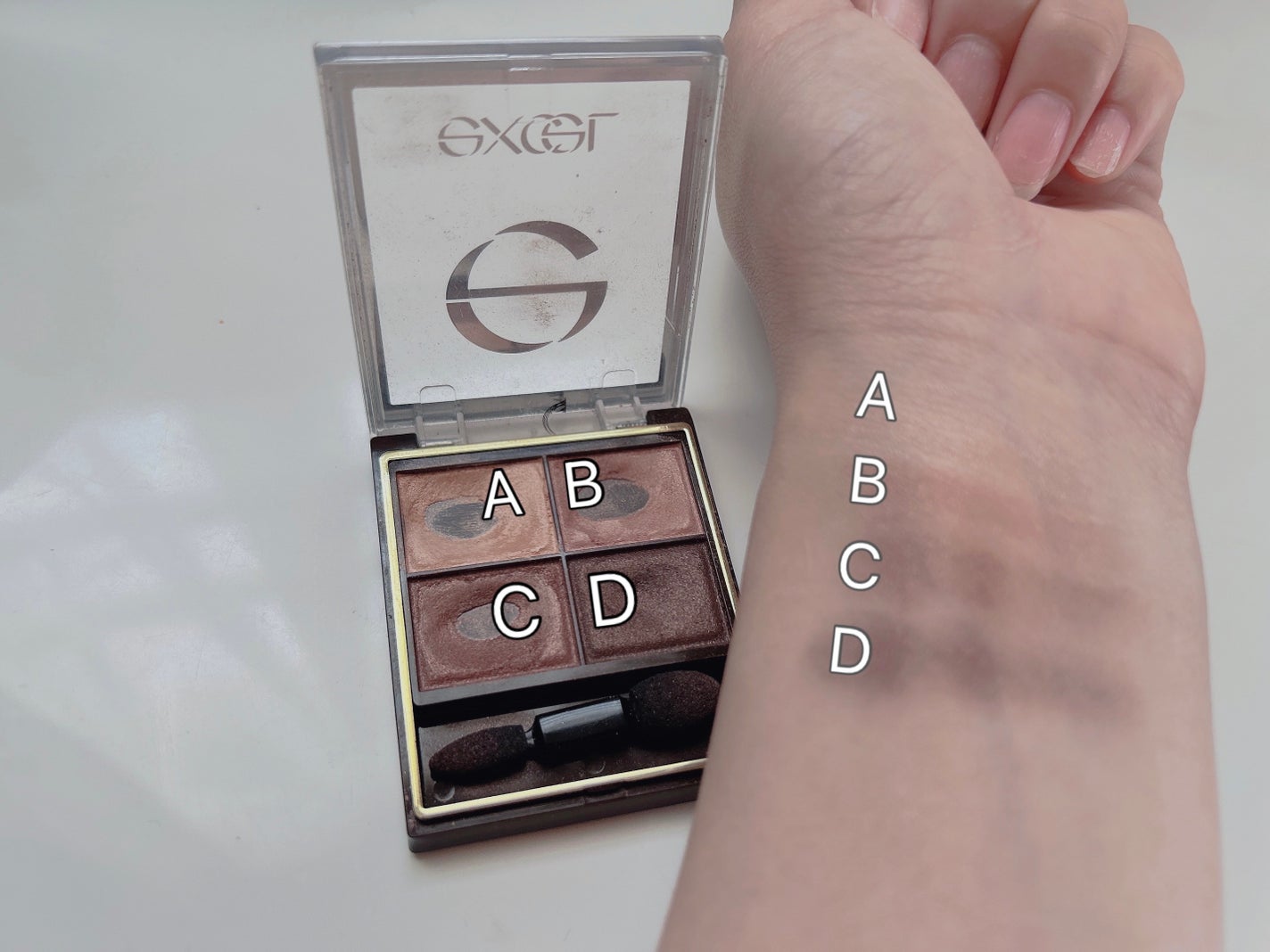 スキニーリッチシャドウ/excel/アイシャドウパレットを使ったクチコミ(2枚目)