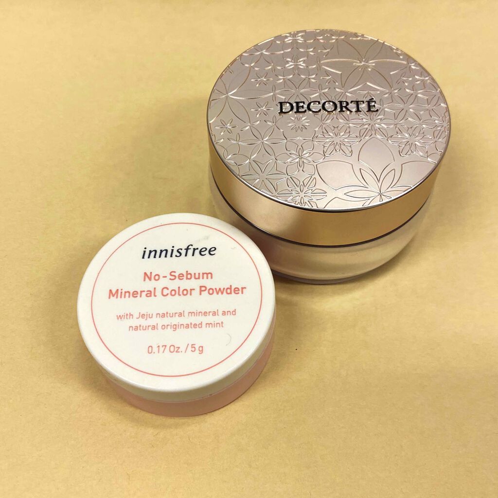 ノーセバム　ミネラルカラーパウダー　/innisfree/ルースパウダーを使ったクチコミ（1枚目）
