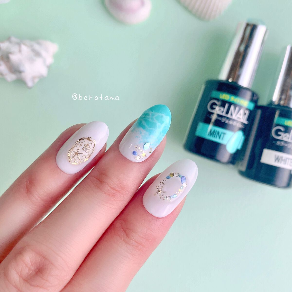 ジェルネイル（ライト対応）/セリア/ジェルネイルを使ったクチコミ（3枚目）