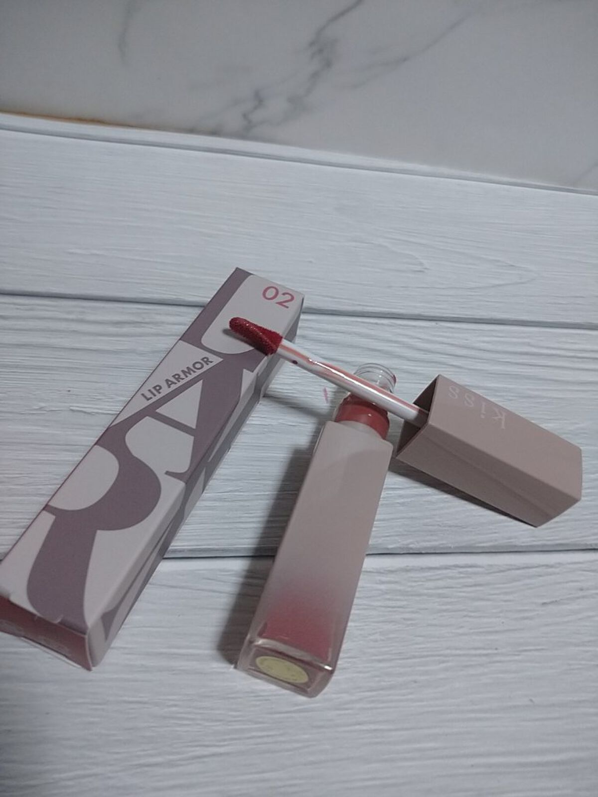 リップアーマー/KiSS/口紅を使ったクチコミ（1枚目）