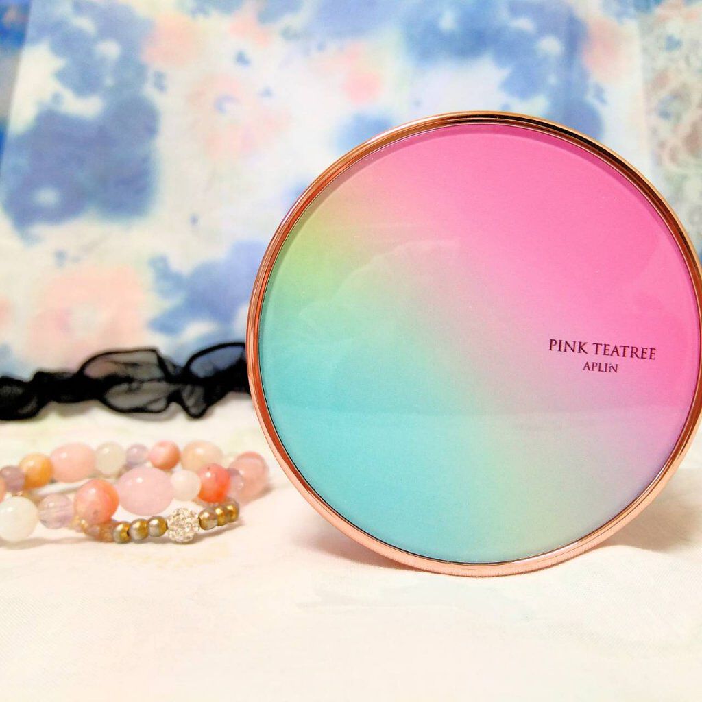 ピンクティーツリーカバークッション/APLIN/クッションファンデーションを使ったクチコミ（1枚目）