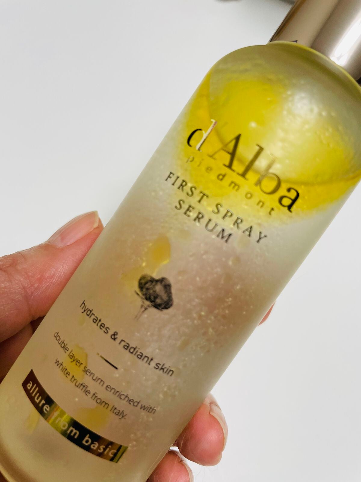 ダルバ ホワイトトリュフファーストスプレーセラム/ダルバ/ミスト状化粧水を使ったクチコミ(1枚目)