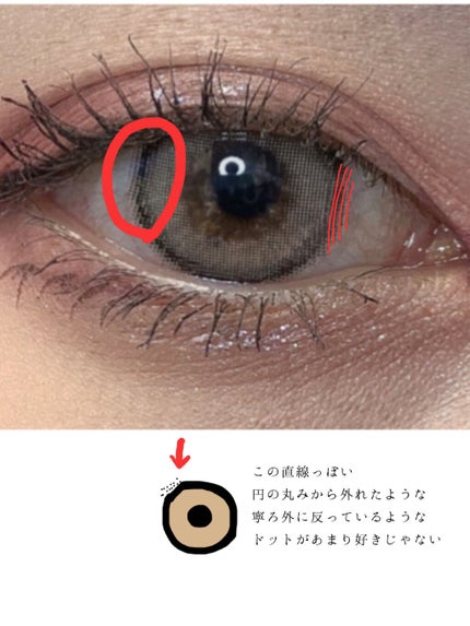 eye closet iDOL Series CANNA ROSE 1day ヌードベージュ/EYE CLOSET/ワンデー(1DAY)カラコンを使ったクチコミ(2枚目)