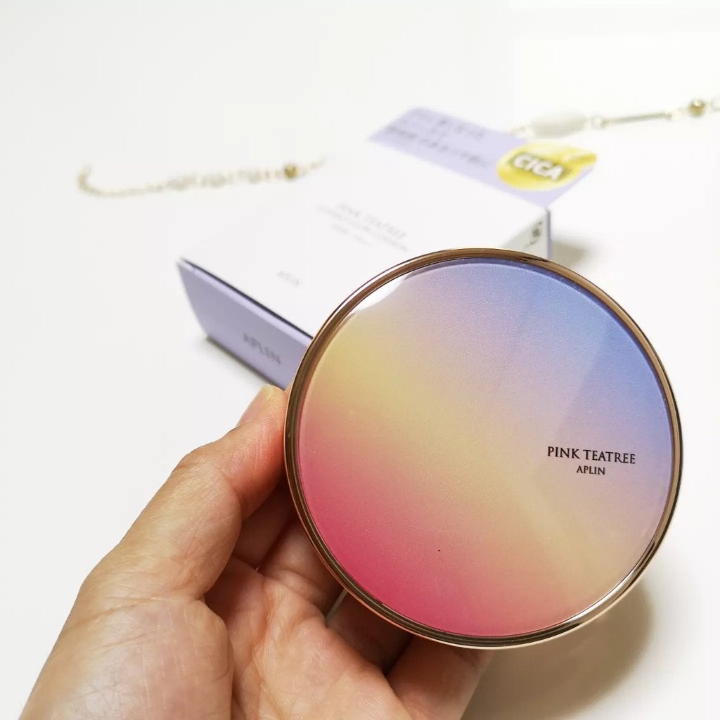 ピンクティーツリーカバーアップグロウクッション/APLIN/クッションファンデーションを使ったクチコミ(2枚目)