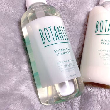 BOTANIST ボタニカルリフレッシュシャンプー（スムース）のクチコミ「【お茶の香】White tea🫖&Geranium🥀の香りに癒される〜🤍すっきり、つやつや✨
.....」（2枚目）