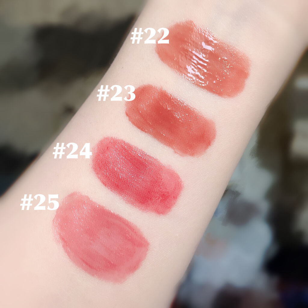 ジューシーラスティングティント/rom&nd/リップティントを使ったクチコミ（2枚目）