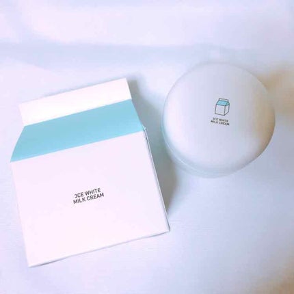 WHITE MILK CREAM/3CE/フェイスクリームを使ったクチコミ(1枚目)