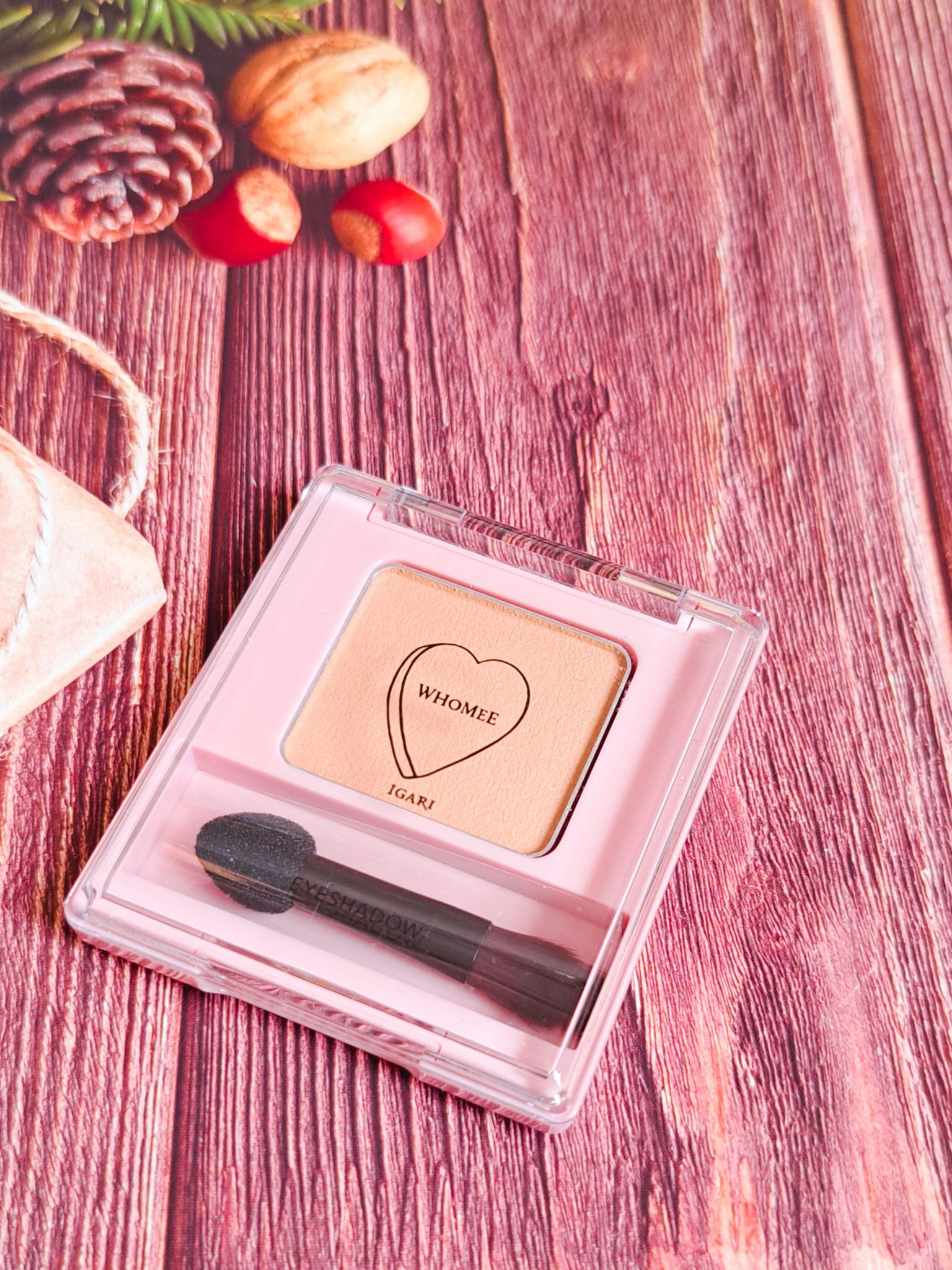 フーミー シングルアイシャドウ ホリーブラウン/WHOMEE/単色アイシャドウを使ったクチコミ（1枚目）