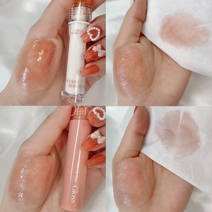 クリスタル グラム ティント 07 MODERN CORAL BEIGE/CLIO/リップティントを使ったクチコミ(2枚目)