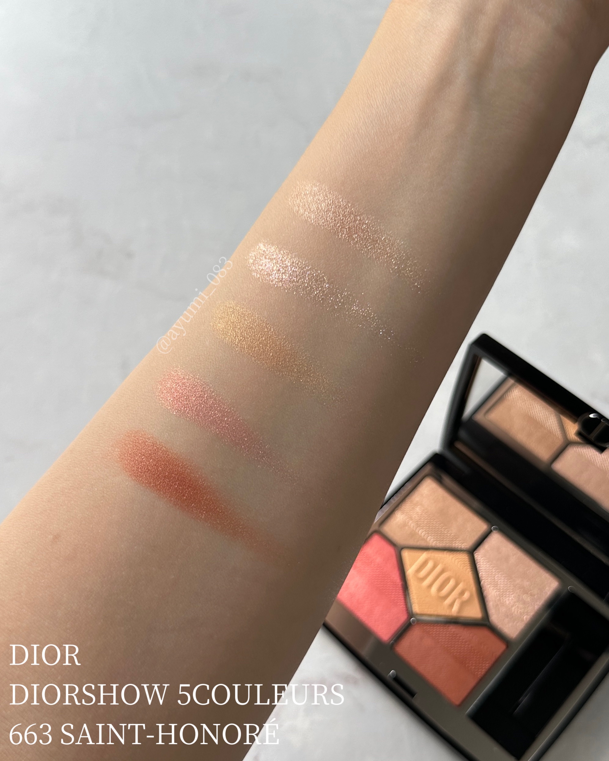 【旧】ディオールショウ サンク クルール（プラン ドゥ パリ コレクション限定品）/Dior/アイシャドウを使ったクチコミ（2枚目）